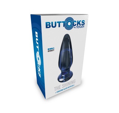 Szklany wibrujący korek analny sex buttplug 11cm